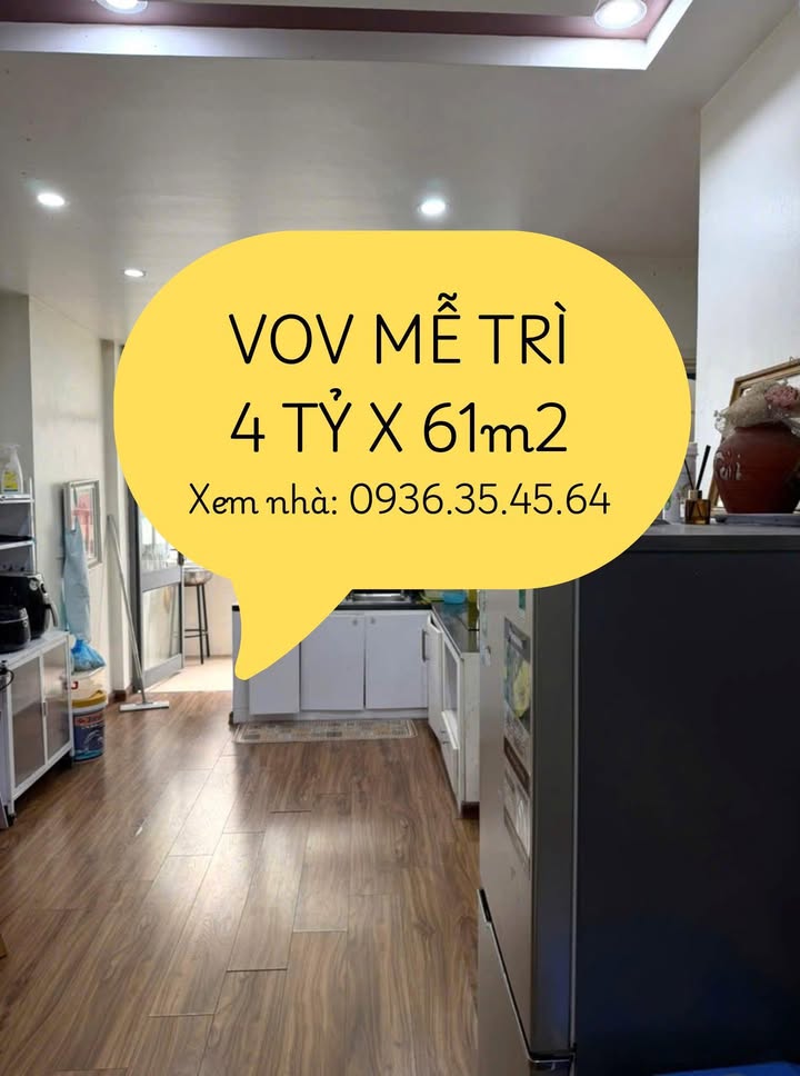 Căn hộ CT2 VOV Mễ Trì 61m² giá 4 tỷ - Chính chủ bán gấp!