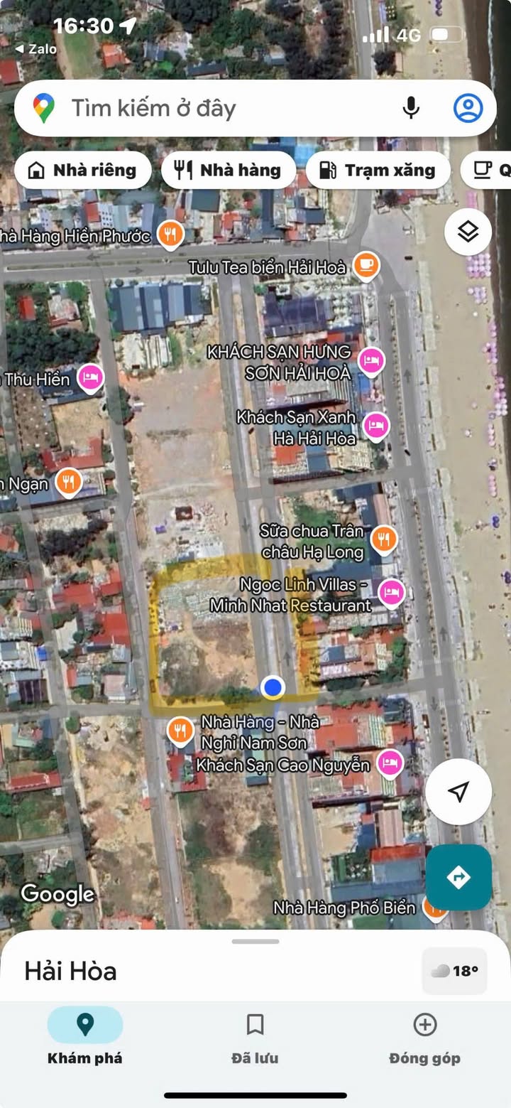 Đất kinh doanh khách sạn Hải Hòa 2391m² giá thỏa thuận - Cơ hội đầu tư vàng!