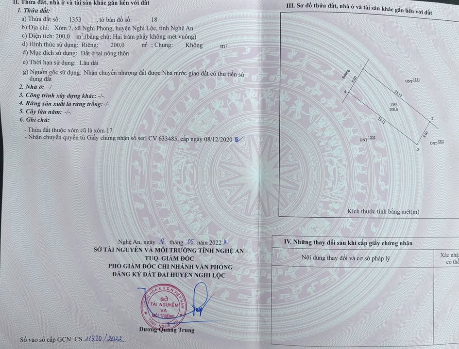 Đất Nghi Phong 200m² giá 2.x tỷ - Đường ô tô tránh nhau, vị trí đắc địa!