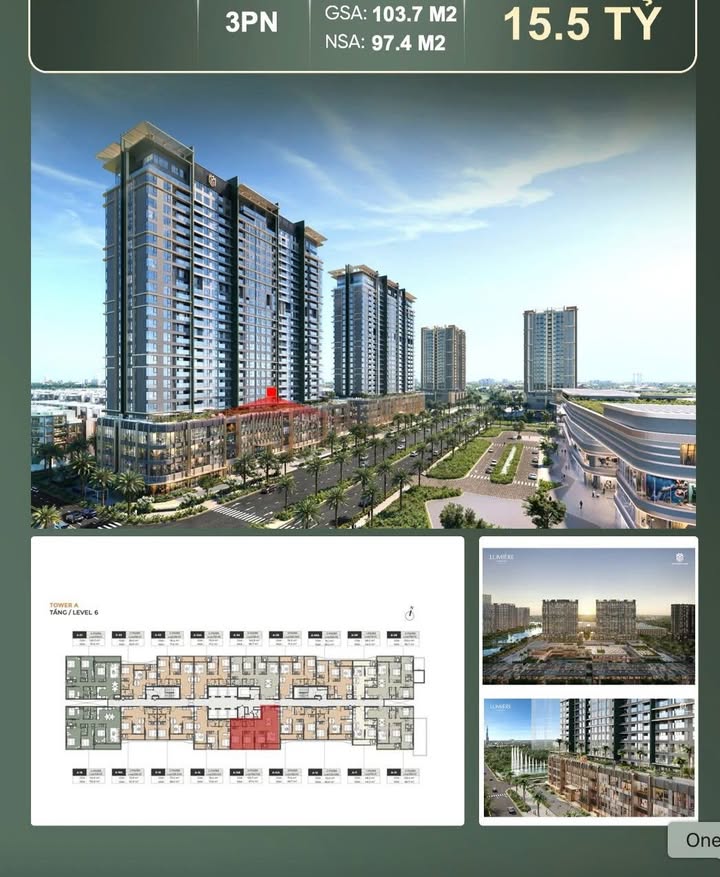 Căn hộ Lumière Midtown Quận 7 103.7m² giá 14.541 tỷ - Không gian sống lý tưởng giữa lòng Sài Gòn!