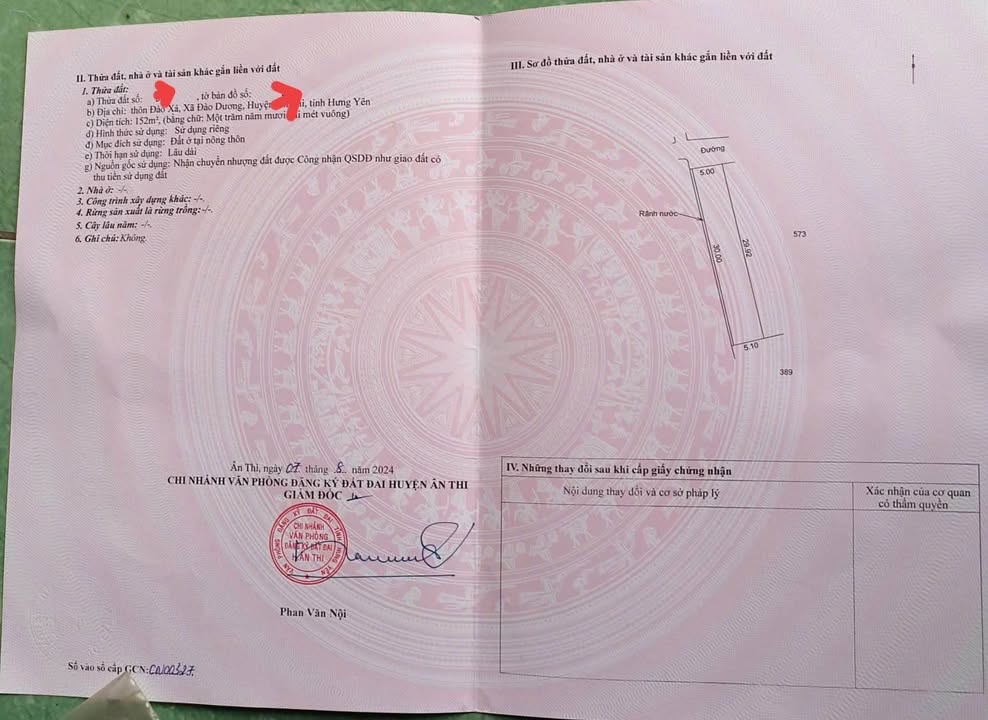 Đất 152m² tặng nhà cấp 4 tại Đào Xá, Ân Thi - Sổ đỏ trao tay chỉ từ 100 triệu!