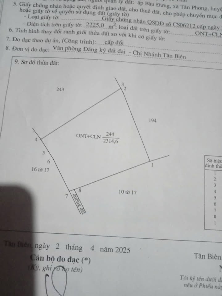 Farm Bàu Đưng, Tân Phong 8000m² giá 1.1 tỷ - Đầu tư sinh lời!