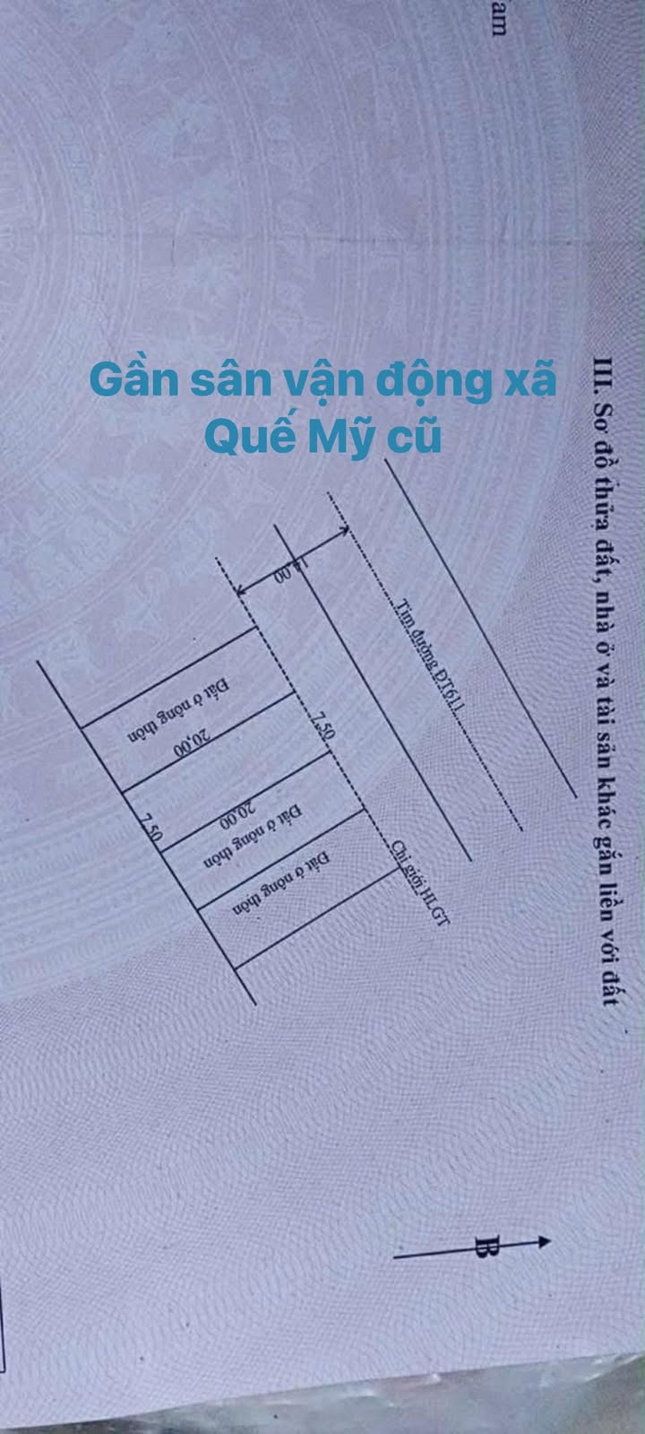 Đất nền mặt tiền DT 611, xã Quế Thuận, 150m² giá chỉ 900 triệu - Cơ hội đầu tư hấp dẫn!