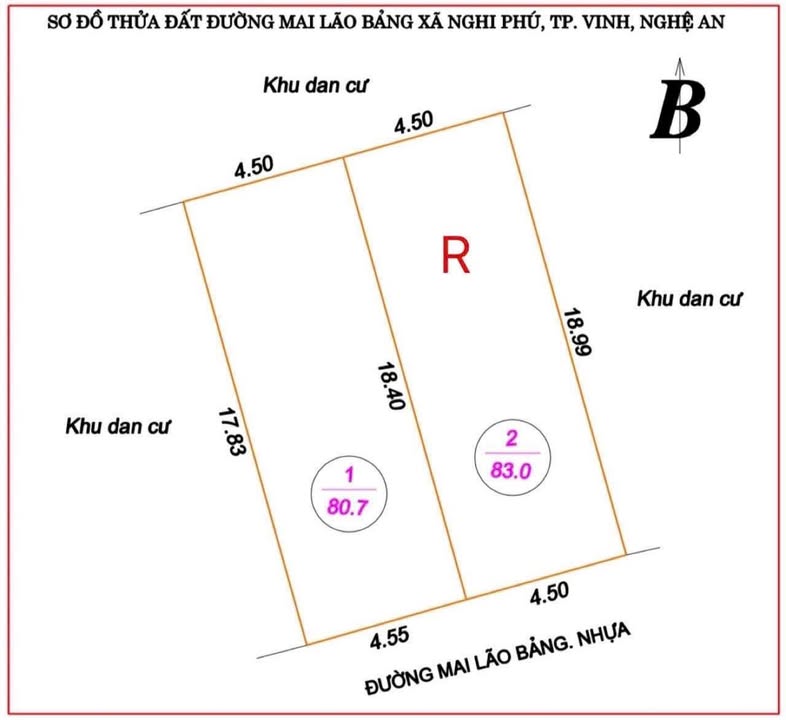 Đất nền FrontHouse tại Xóm 5 Mai Lão Bạng 80m² - 83m² giá từ 1.9 tỷ - Đầu tư sinh lời ngay!