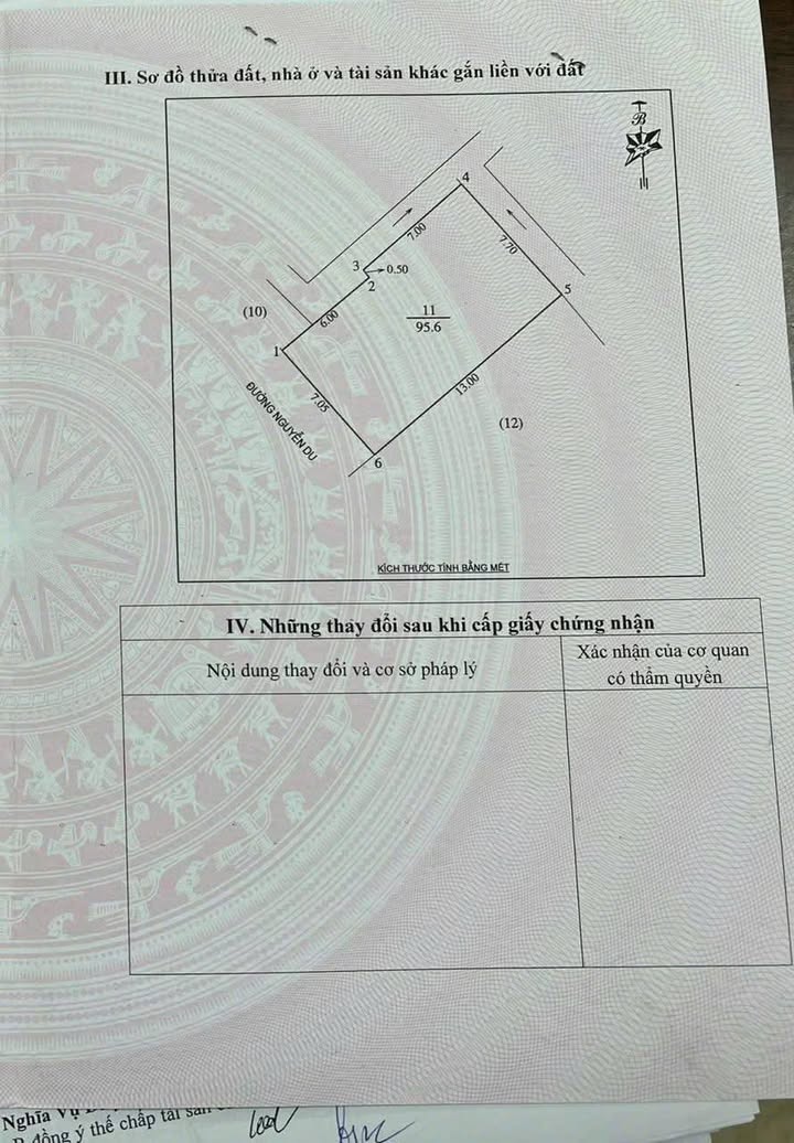 Nhà phố mặt tiền Nguyễn Du, TP Vinh 95.6m² giá 12 tỷ - Vị trí đắc địa gần trường đại học!