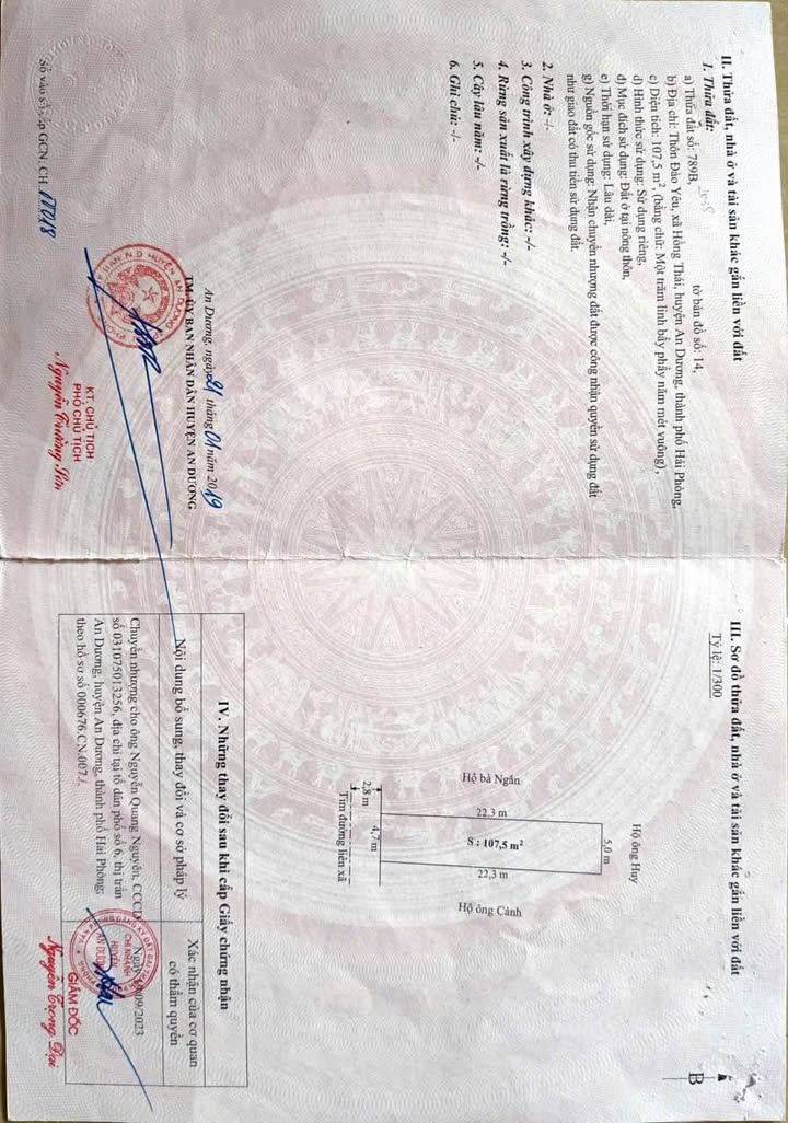 Lô đất đẹp Đào Yêu - Quốc Tuấn 92m² giá 3.68 tỷ - Kinh doanh thuận lợi!