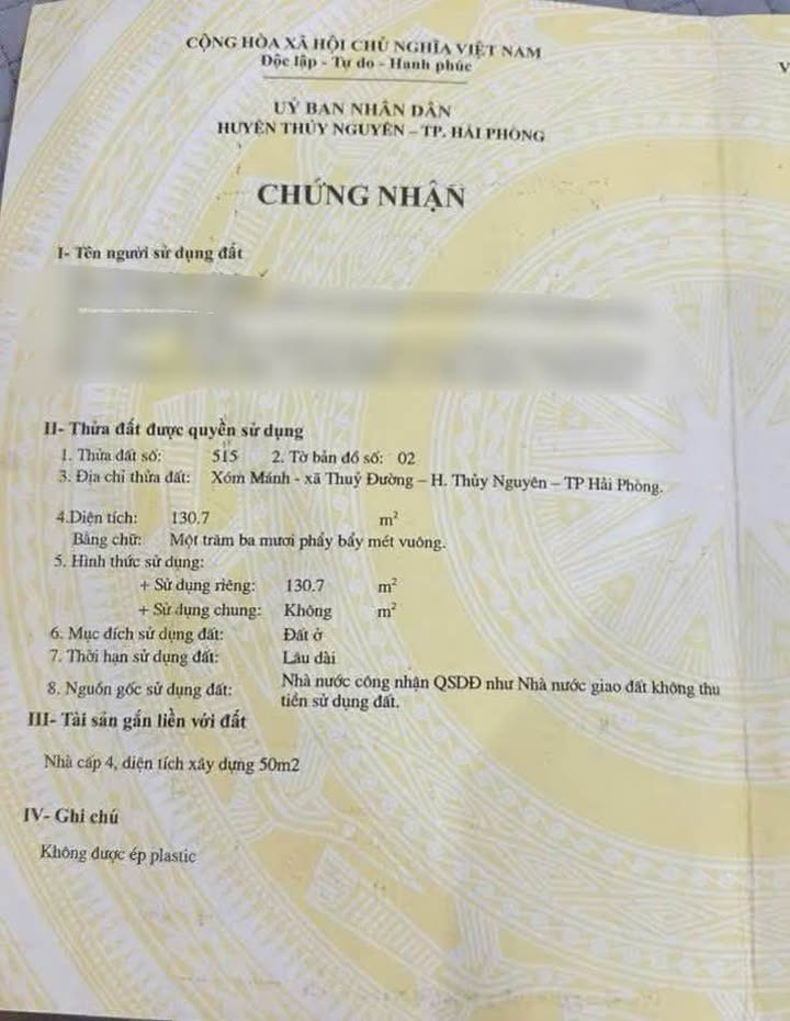 Đất góc đẹp tại phường Thuỷ Đường, 130m² chỉ 4 tỷ - Cơ hội đầu tư tuyệt vời!