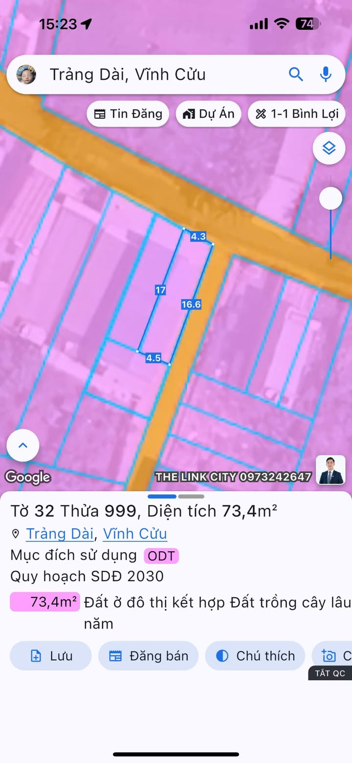 Đất thổ cư KP2 Trảng Dài 73m² giá từ 2.65 tỷ - Đầu tư sinh lời!