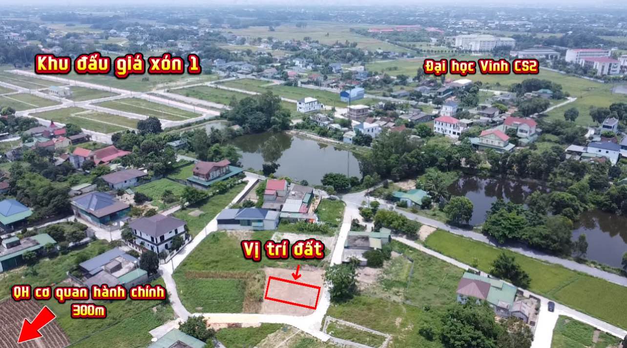 Đất Nghi Phong Nghi Lộc 81.1m² giá 1.8 tỷ - Vị trí tiềm năng, đầu tư sinh lời!