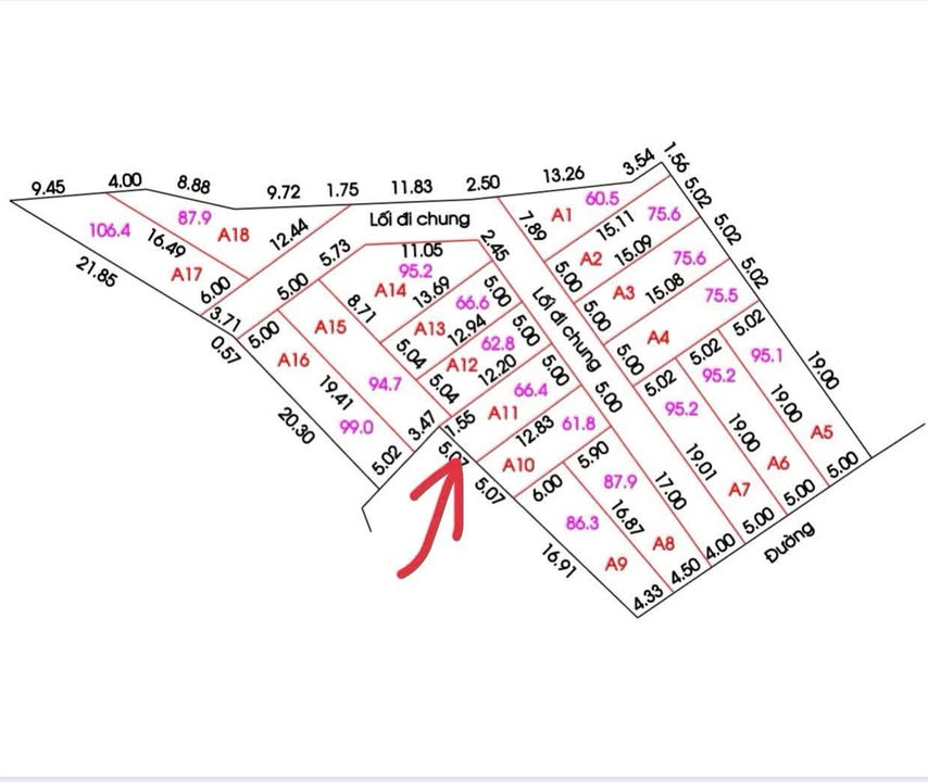 Đất Nghi Phong 66,4m² giá 1,8 tỷ - Cơ hội đầu tư sinh lời cao!