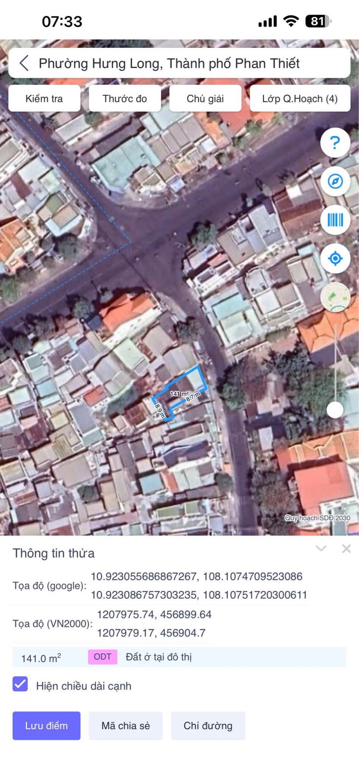 Đất mặt tiền kinh doanh đường Võ Thị Sáu, Hưng Long, Phan Thiết 141m² giá 5.4 tỷ - Cơ hội đầu tư vàng!