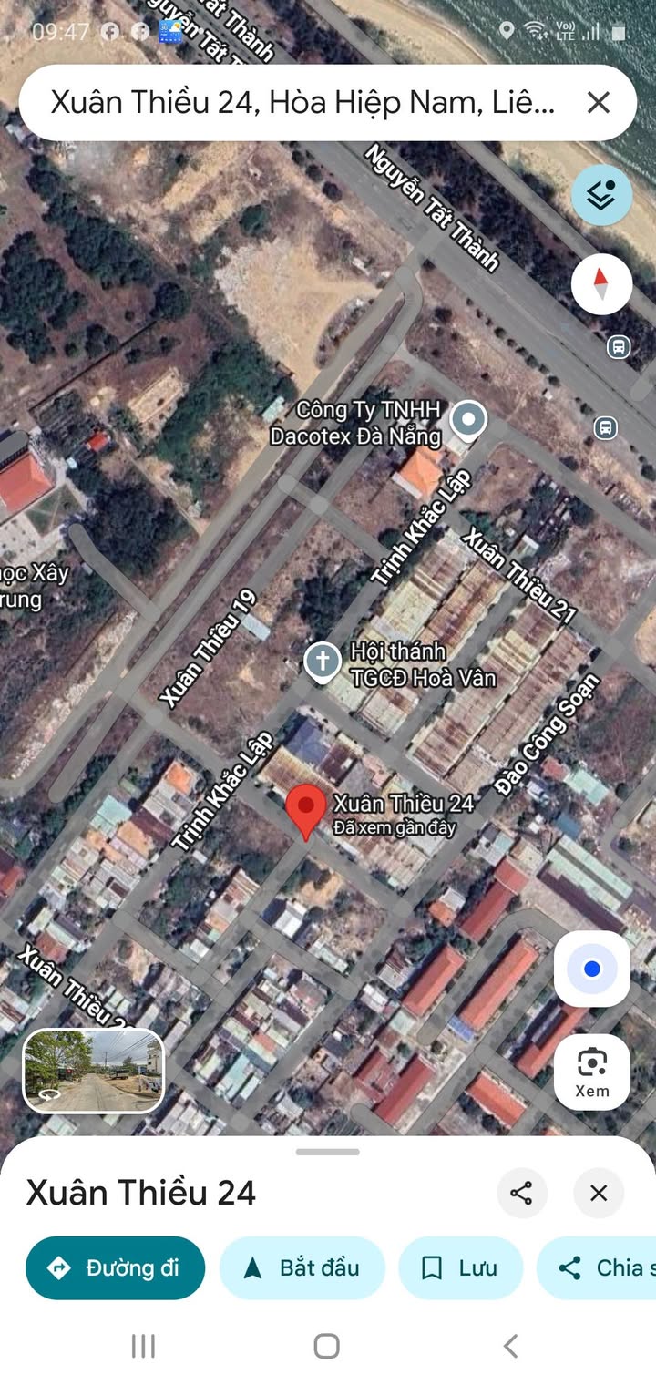 Đất nền Xuân Thiều 24, Liên Chiểu, Đà Nẵng 100m² - Gần biển, giá thỏa thuận!