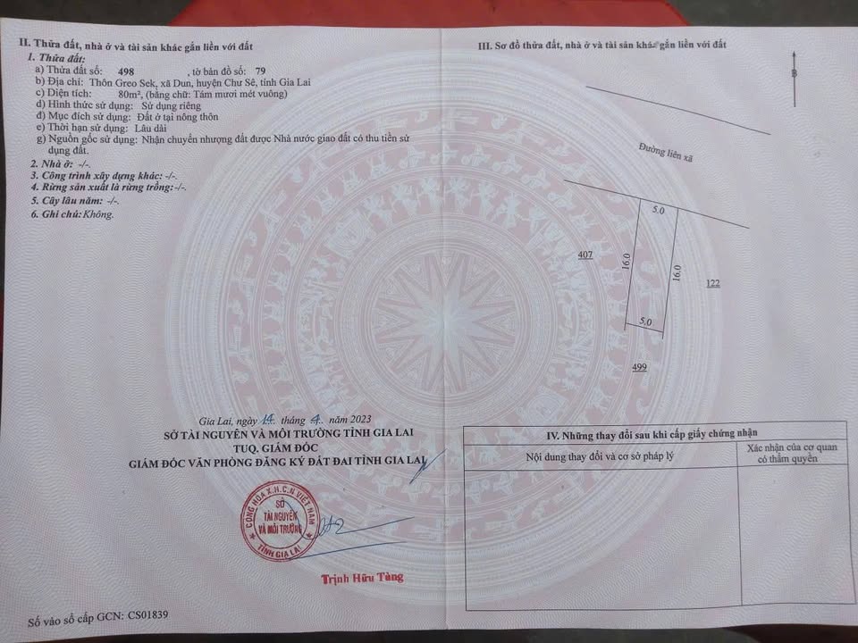 Đất chính chủ mặt đường Cách Mạng, Chư Sê, 250m² - Cơ hội đầu tư hấp dẫn!