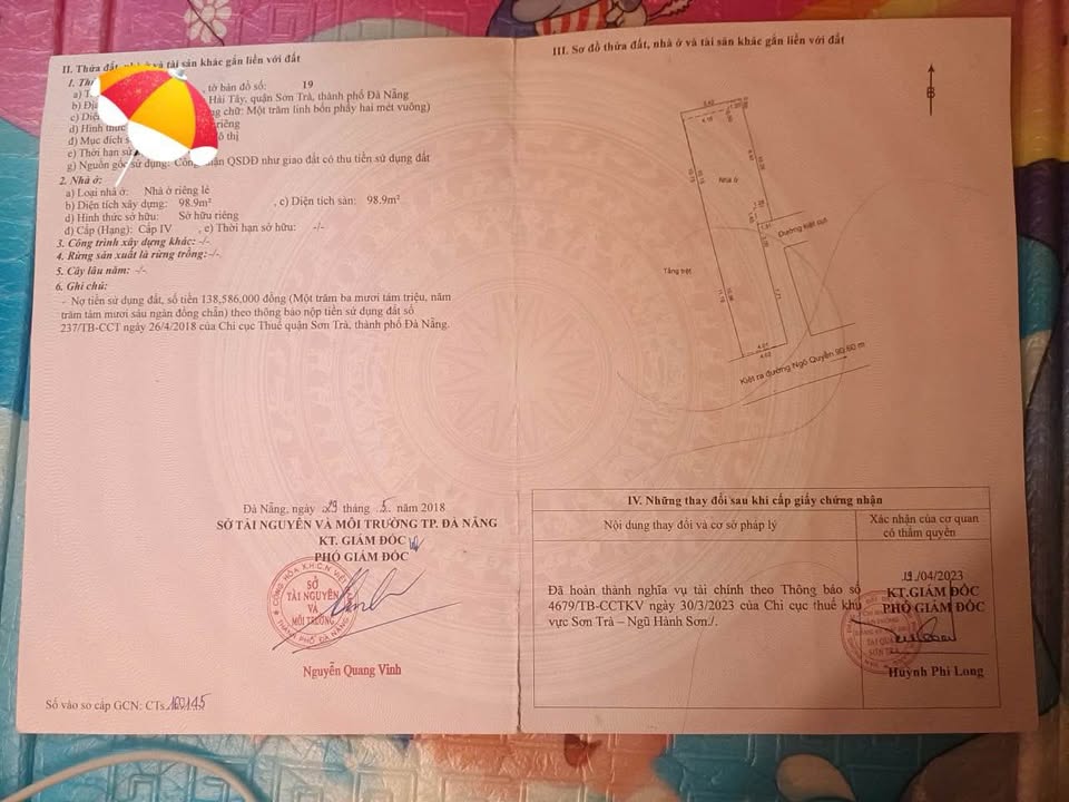 Nhà cấp 4 2 mặt kiệt Ngô Quyền, Đà Nẵng 104m² giá 6.7 tỷ - Chính chủ bán gấp!