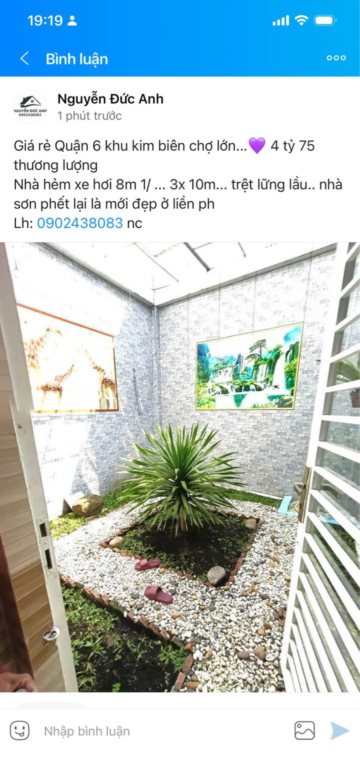 Nhà hẻm xe hơi 30m² Quận 6 giá 4.75 tỷ - Hẻm rộng, nhà mới đẹp, thương lượng!