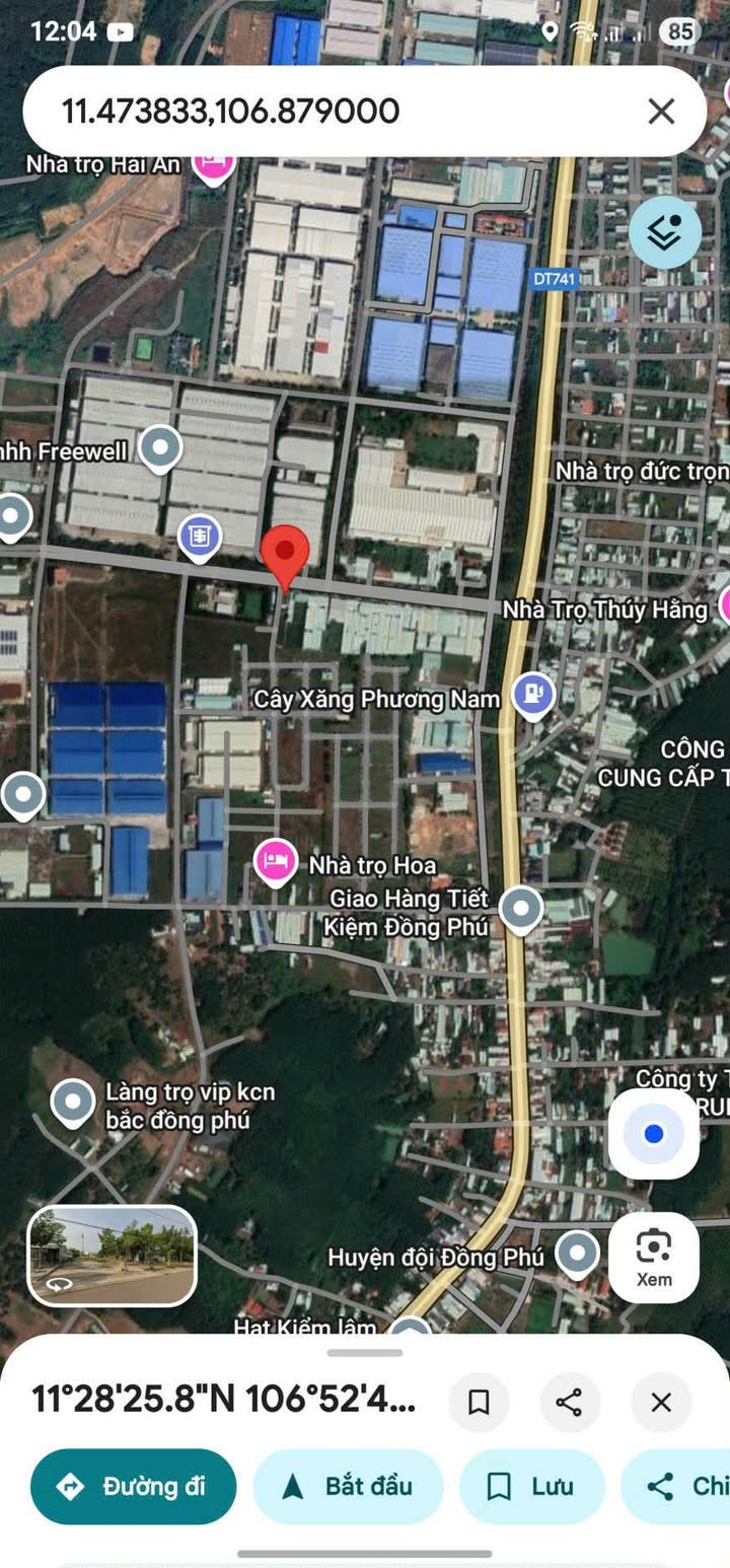 Đất thương mại dịch vụ 1800m² tại KCN Bắc Đồng Phú, giá 5 tỷ - Cơ hội đầu tư hấp dẫn!