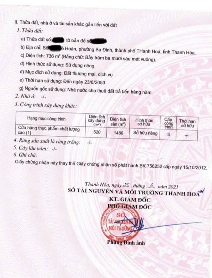 Đất thương mại dịch vụ 736m² tại Lê Hoàn, Thanh Hóa - Đầu tư sinh lời cao!