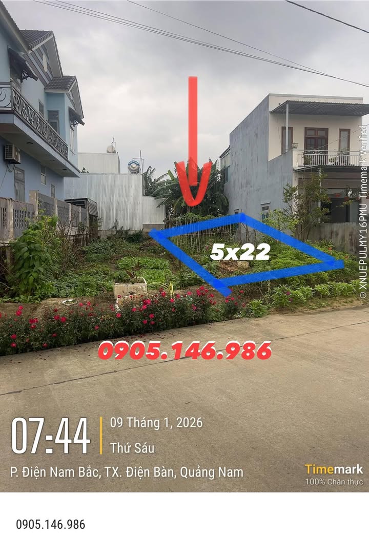 Đất nền Điện Nam Bắc 105m² giá 2 tỷ - Chính chủ bán gấp!