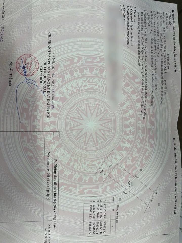 Đất nền Quốc Oai 360m² - Mặt tiền 10,03m - Đầu tư sinh lời cao!