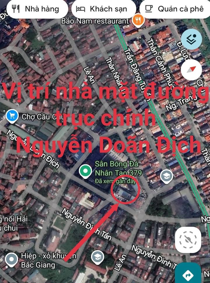 Nhà cho thuê mặt đường Nguyễn Doãn Định, Bắc Giang 7 triệu - Kinh doanh thuận lợi!