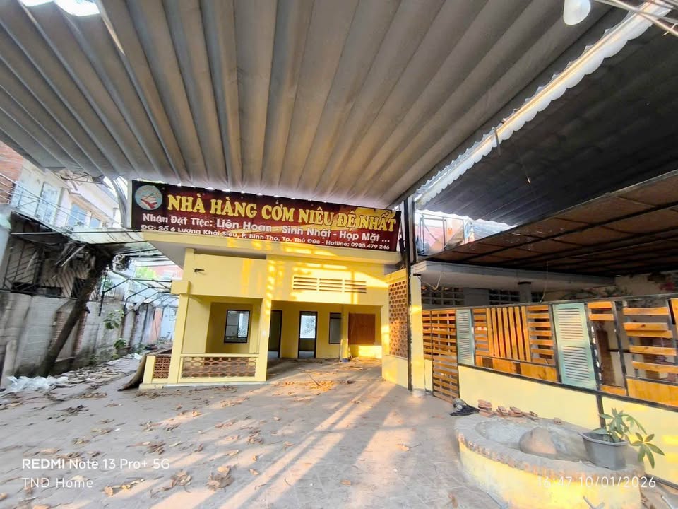 Cho thuê nhà mặt tiền Lương Khải Siêu, Thủ Đức 522m² - Thích hợp nhà hàng, cafe!