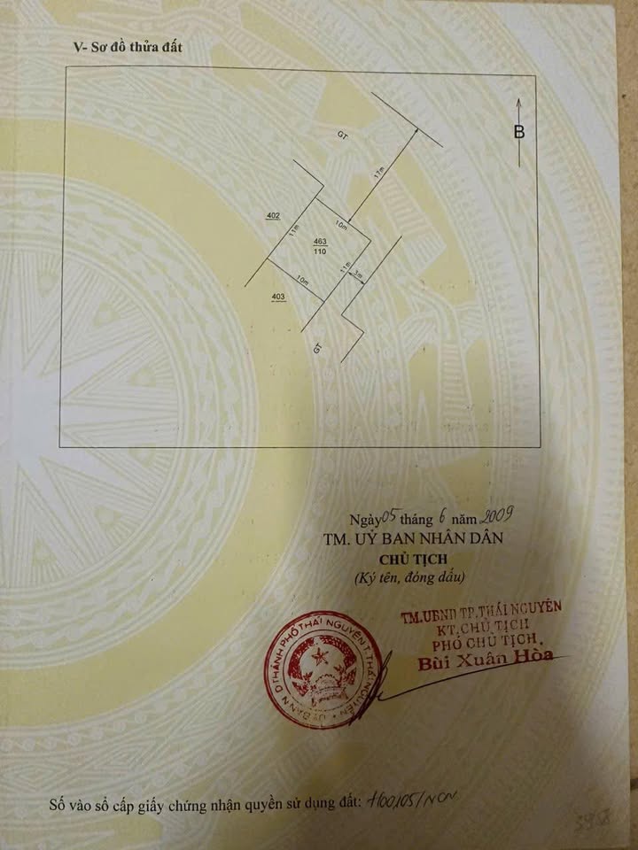 Đất nền góc 2 mặt thoáng tại Tân Lập, Thái Nguyên 110m² - Giá 4.1 tỷ, cơ hội đầu tư tuyệt vời!