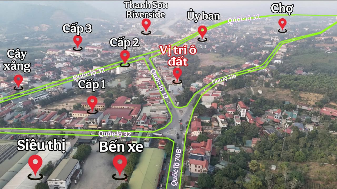 Nhà 3 tầng mặt Quốc lộ 32, thị trấn Thanh Sơn - Dòng tiền ổn định hàng tháng!