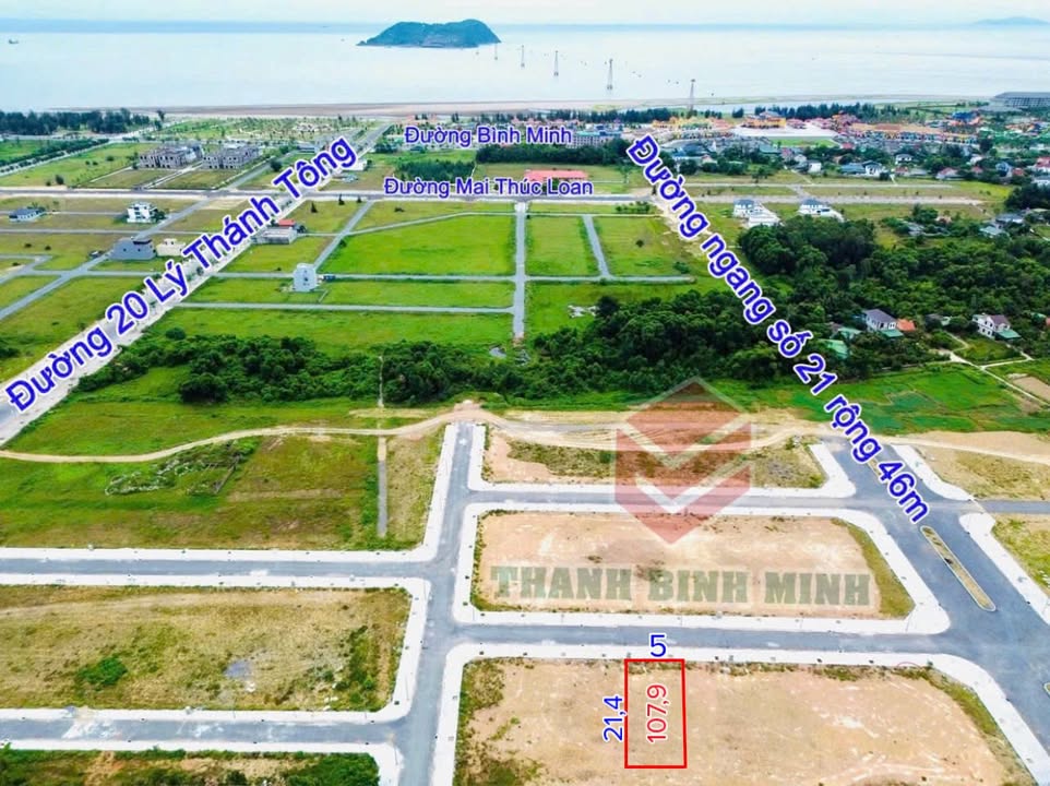 Đất đấu giá Cầu Trắng Nghi Hòa 108m² giá 3 tỷ - Độc nhất vô nhị tại Cửa Lò!