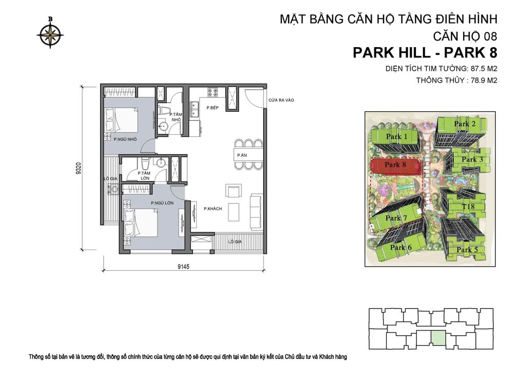 Căn hộ Park 07 Lĩnh Nam 88m² giá thỏa thuận - View quảng trường tuyệt đẹp!