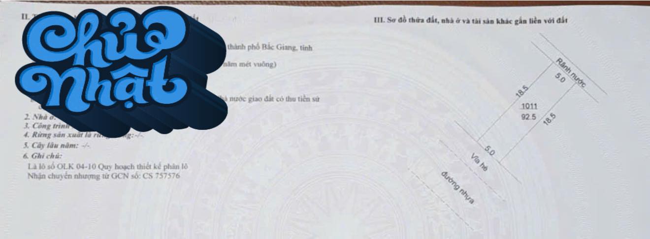 Đất nền Dĩnh Trì, Bắc Giang 92.5m² giá 3.5 tỷ - Chính chủ bán gấp!