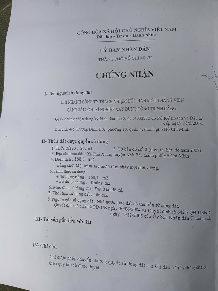 Nhà phố KDC Cảng Sài Gòn Nhà Bè 168m² giá 8.5 tỷ - Không thể bỏ lỡ!