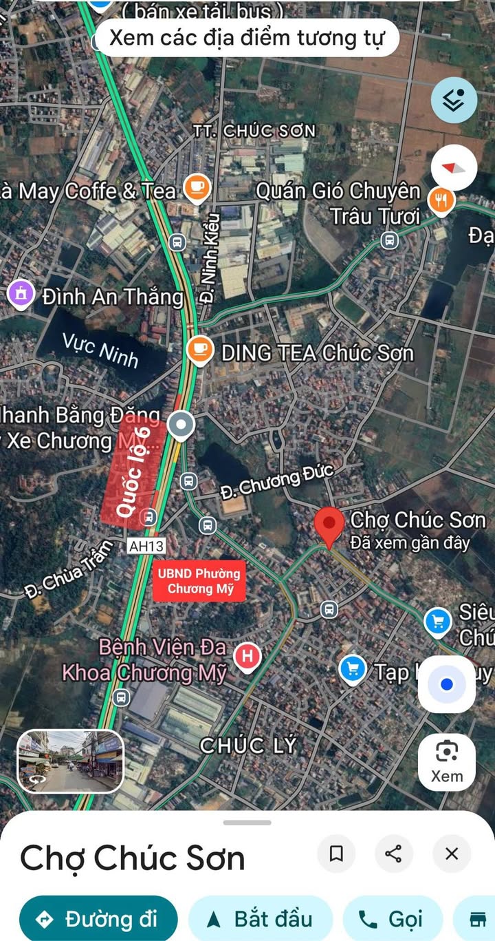 Đất thổ cư 85,8m² tại Chợ Chúc Sơn, Chương Mỹ - Sổ đỏ chính chủ!