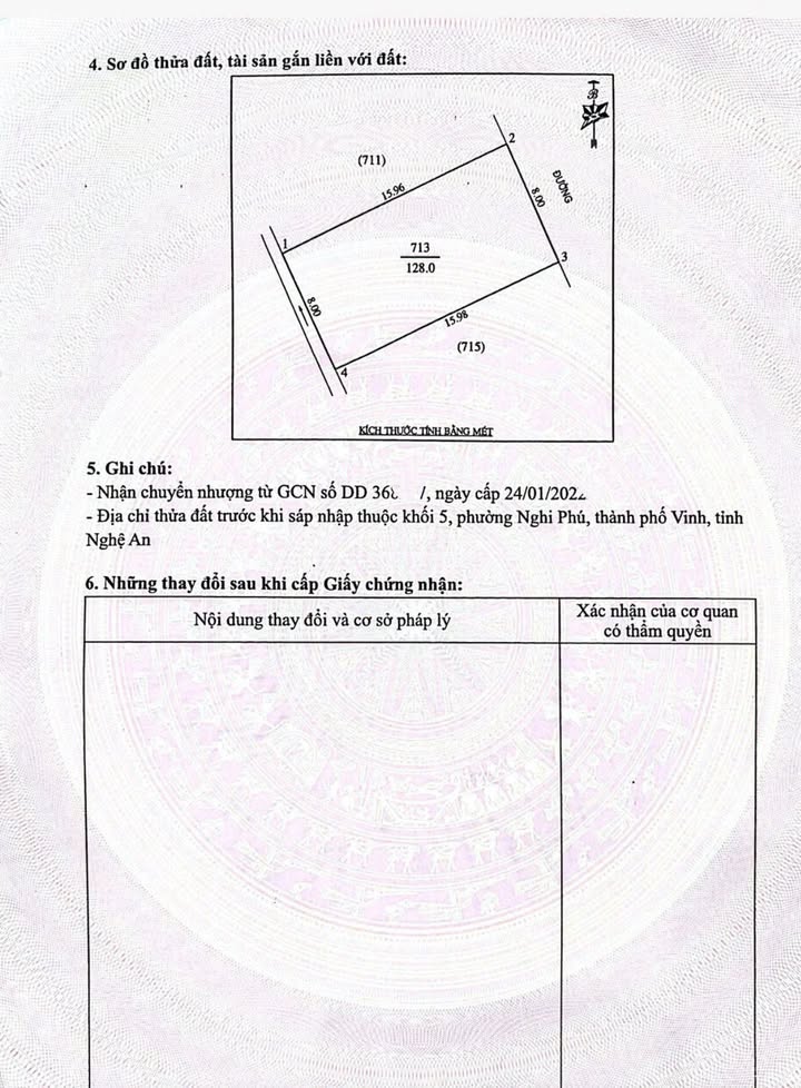 Đất nền Nghi Phú, 128m² giá 5.X tỷ - Đầu tư sinh lời dễ dàng!