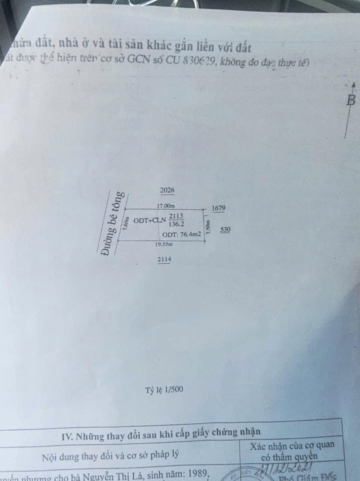 Đất thổ cư 136m² tại Thị trấn Tân Bình, Bình Dương - Chỉ 1.3 tỷ, gần chợ Vĩnh Tân!