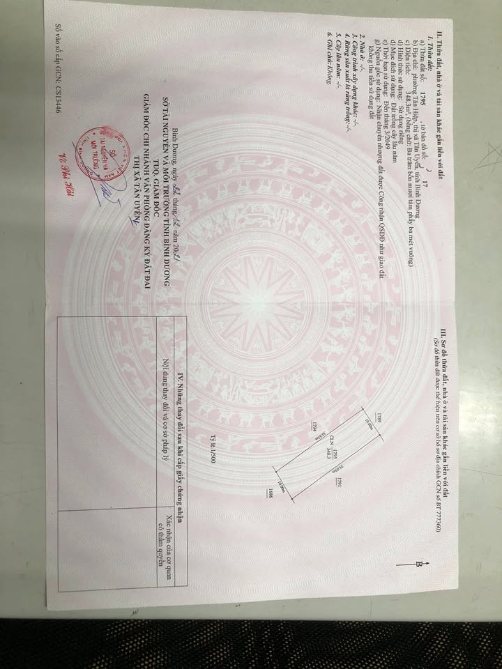 Đất nền Tân Hiệp 348m² giá thỏa thuận - Vị trí đông dân cư