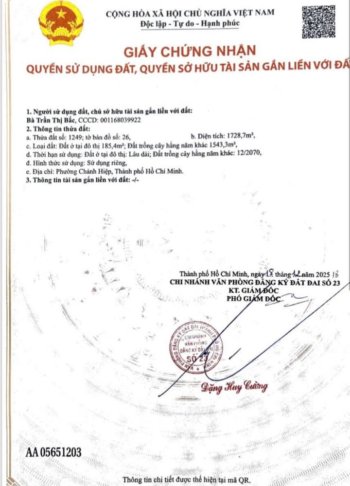 Đất nền Định Hòa, Thủ Dầu Một 1870m² giá 15.5 tỷ - Đầu tư sinh lời ngay!