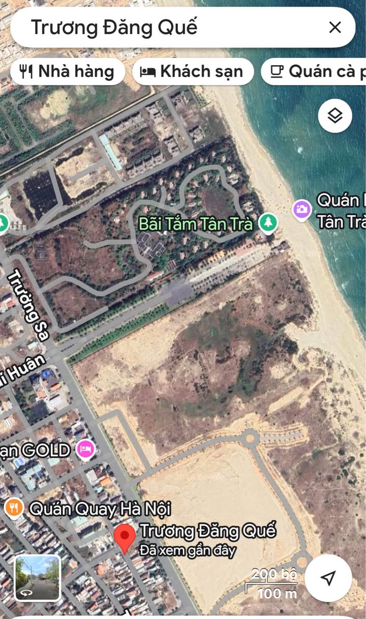 Bán đất ven biển Tân Trà - Trương Đăng Quế 93m² giá 5 tỷ - Tiềm năng sinh lời cao!