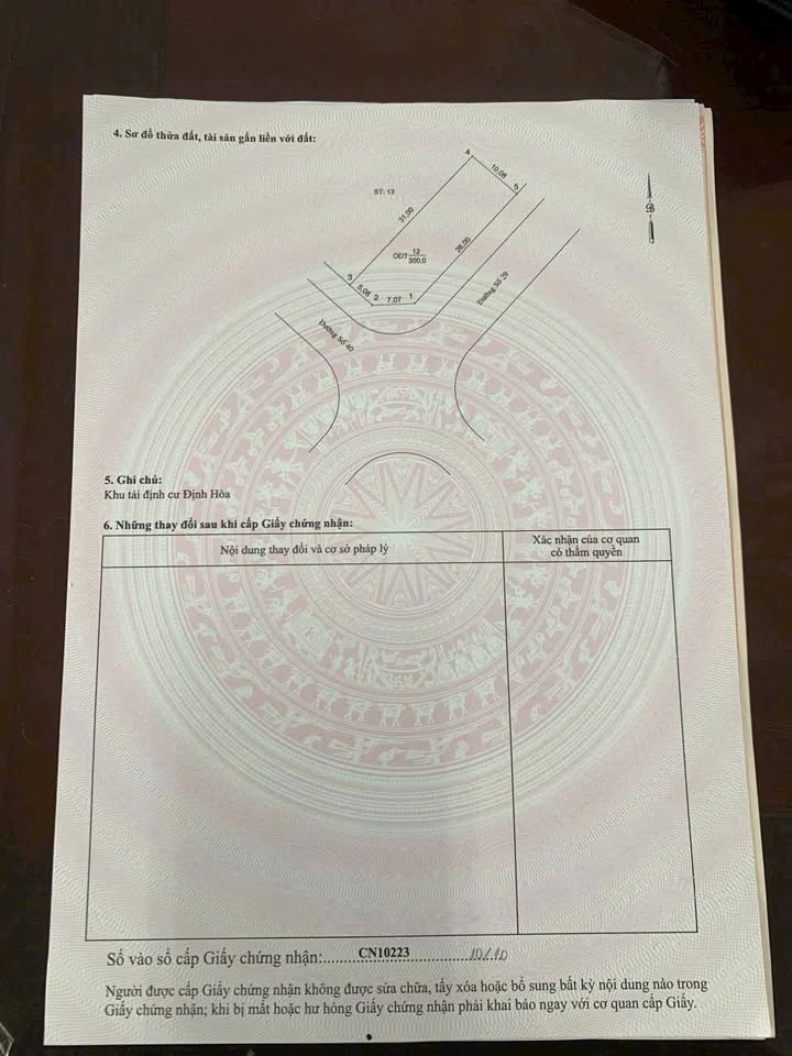 Đất Lô Góc Tái Định Cư Định Hòa Thủ Dầu Một 300m² chỉ 7.5 tỷ - Cơ hội đầu tư hot!