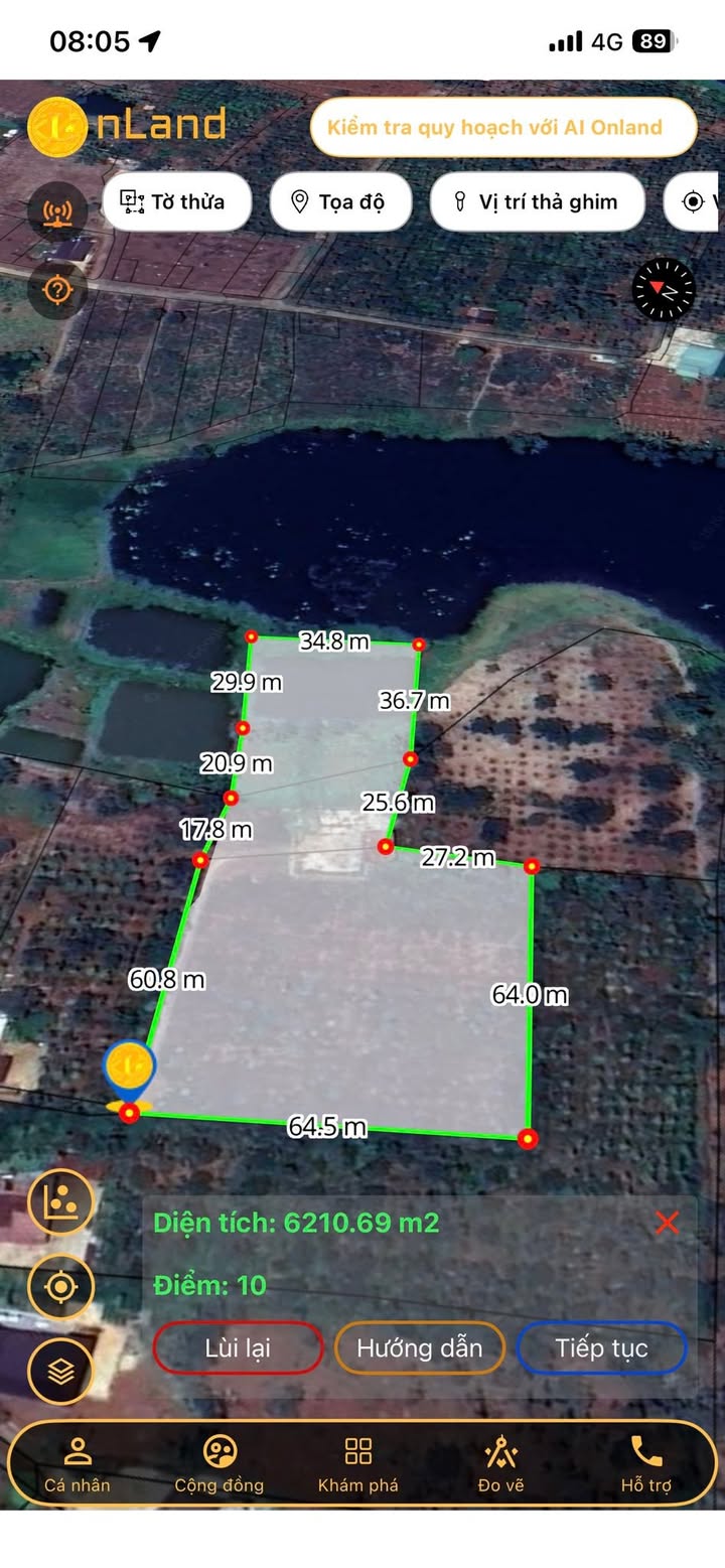 Đất nền xã Ea Ning 6000m² giá 2.8 tỷ - View hồ tuyệt đẹp!