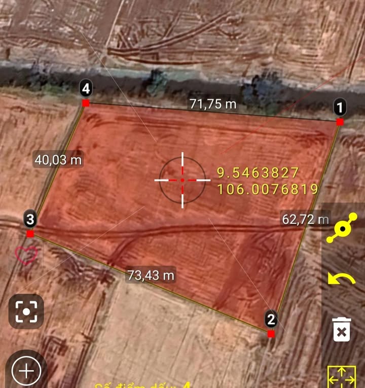 Đất ruộng 3500m² mặt tiền kênh 71m tại ấp Hà Bô, Sóc Trăng - Cơ hội đầu tư hấp dẫn!