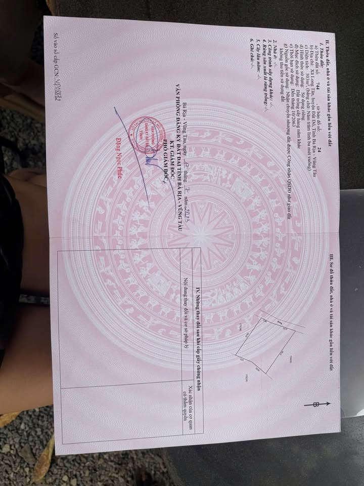 Đất nền xã Long Tân 503m² giá 550 triệu - Mặt tiền đường đá mi, tiện lợi cho xây dựng!