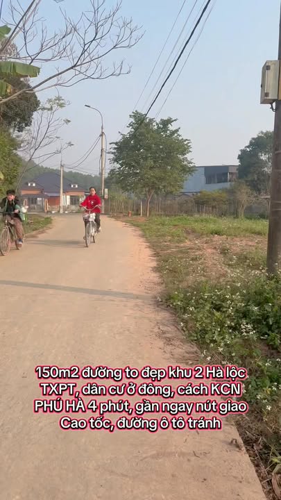 Đất nền khu 2 Hà Lộc, Thị xã Phú Thọ 150m² giá chỉ 9xx triệu - Cơ hội đầu tư tuyệt vời!