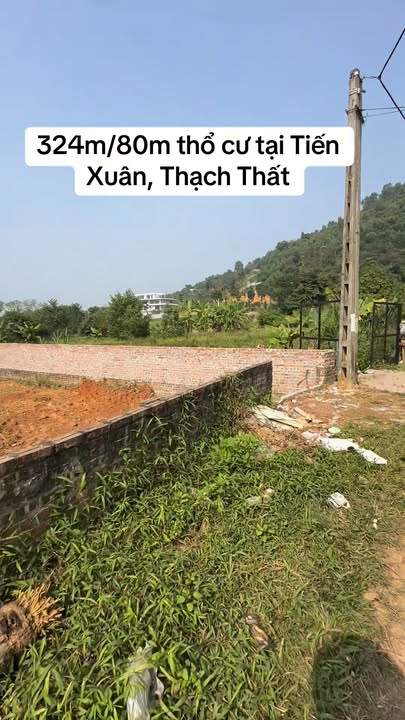 Đất thổ cư mặt tiền 324m² tại Tiến Xuân, Thạch Thất - Cơ hội đầu tư vàng!