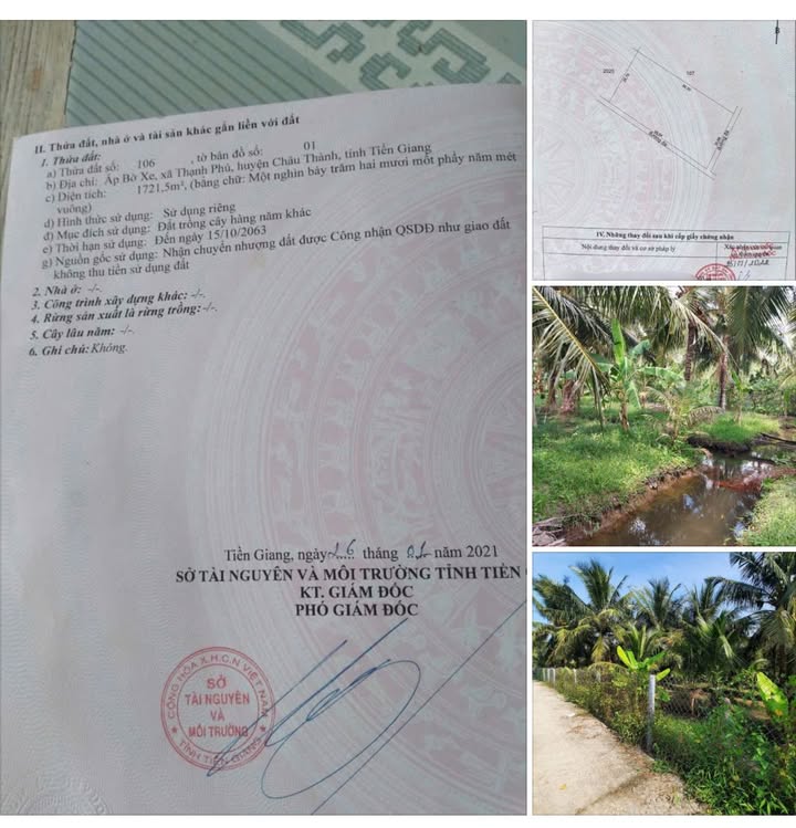 Đất vườn 1700m² xã Tân Phú Trung, Châu Thành, Đồng Tháp - Giá đầu tư chỉ 1.x tỷ!