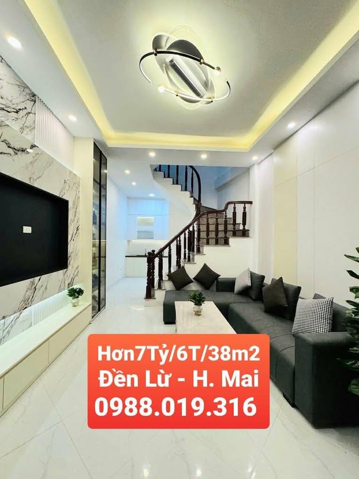 Nhà đẹp Đền Lừ Hoàng Mai 38m² giá 7 tỷ - Ô tô đỗ cổng, an cư lý tưởng!