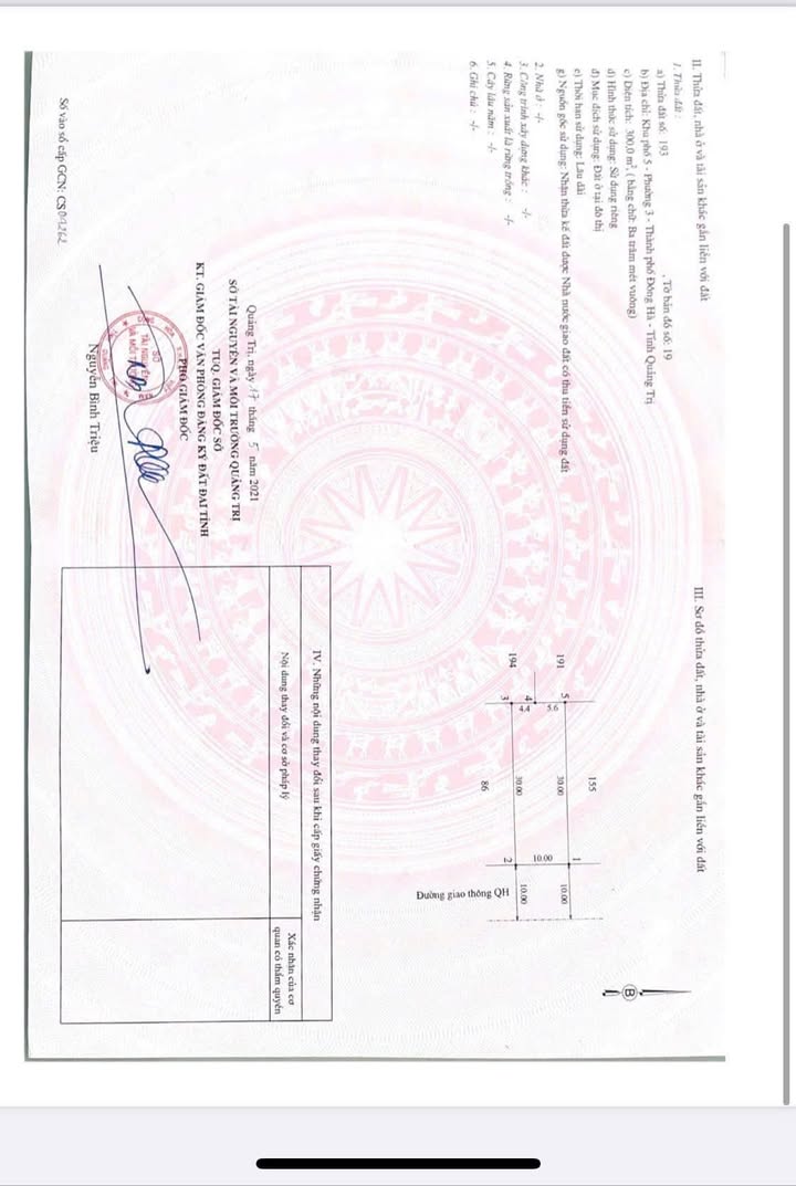 Đất nền Khe Mây, Phường 3, Thị xã Quảng Trị 300m² - Cơ hội đầu tư siêu hấp dẫn!