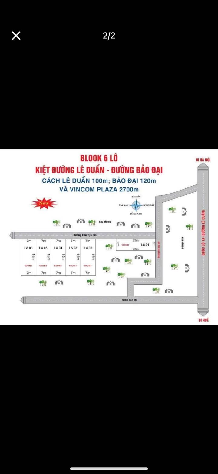 Lô đất 112m² tại Quốc Lộ 1A, Đông Hà giá 200 triệu - Đầu tư sinh lời ngay!