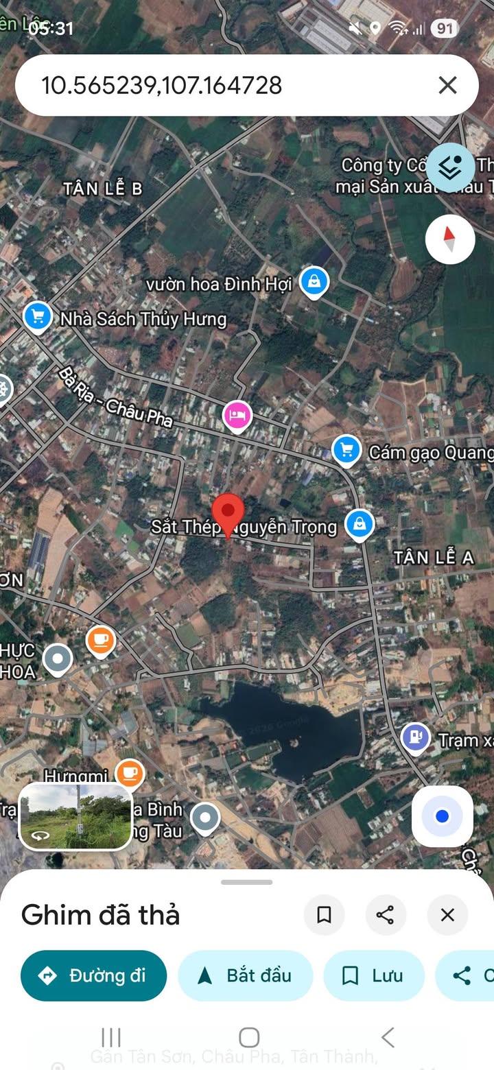 Đất nền 2000m² tại Xã Châu Pha, Phú Mỹ - Giá chỉ 1 tỷ!