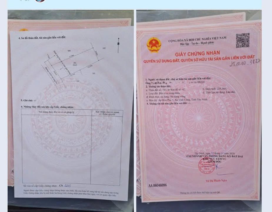 Đất thổ cư 270m² tại Xã Vĩnh Công, Châu Thành - Giá chỉ 650 triệu, thương lượng ngay!