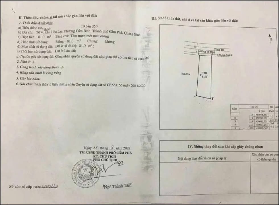 Đất Cẩm Bình 81m² giá 1.8 tỷ - Vị trí kinh doanh thuận lợi, phong thủy tốt!